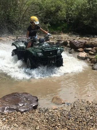 Mountain biking on forest trails near Island Park, Idaho