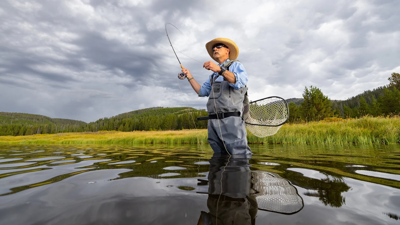 Fly fishing on Henry's Fork in Island Park Idaho