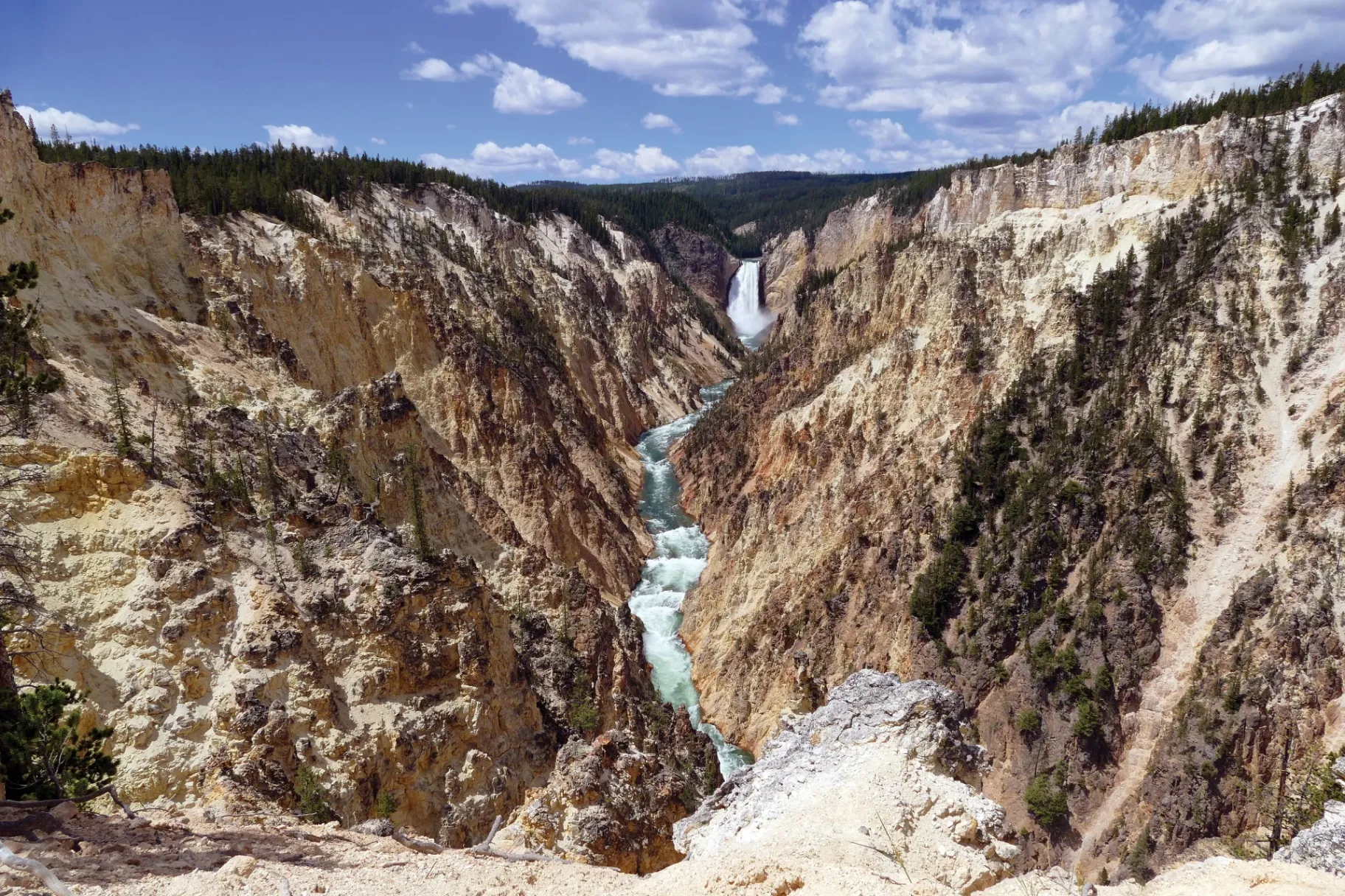 View of Lower Falls from Artist Point, Grand Canyon of the Yellowstone